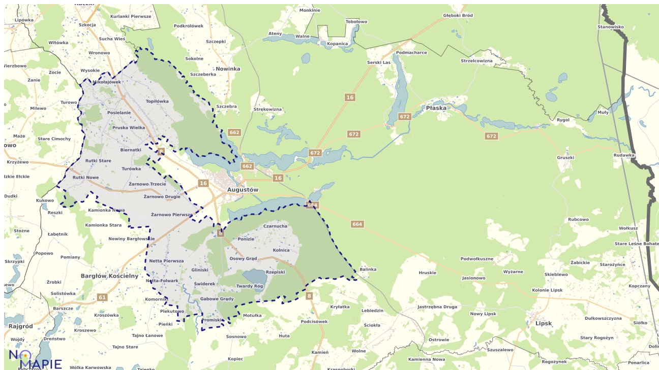 Mapa zabytków Augustowa