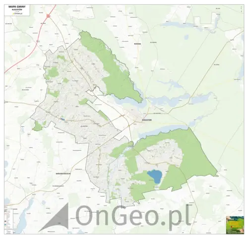 Mapa gminy Augustów